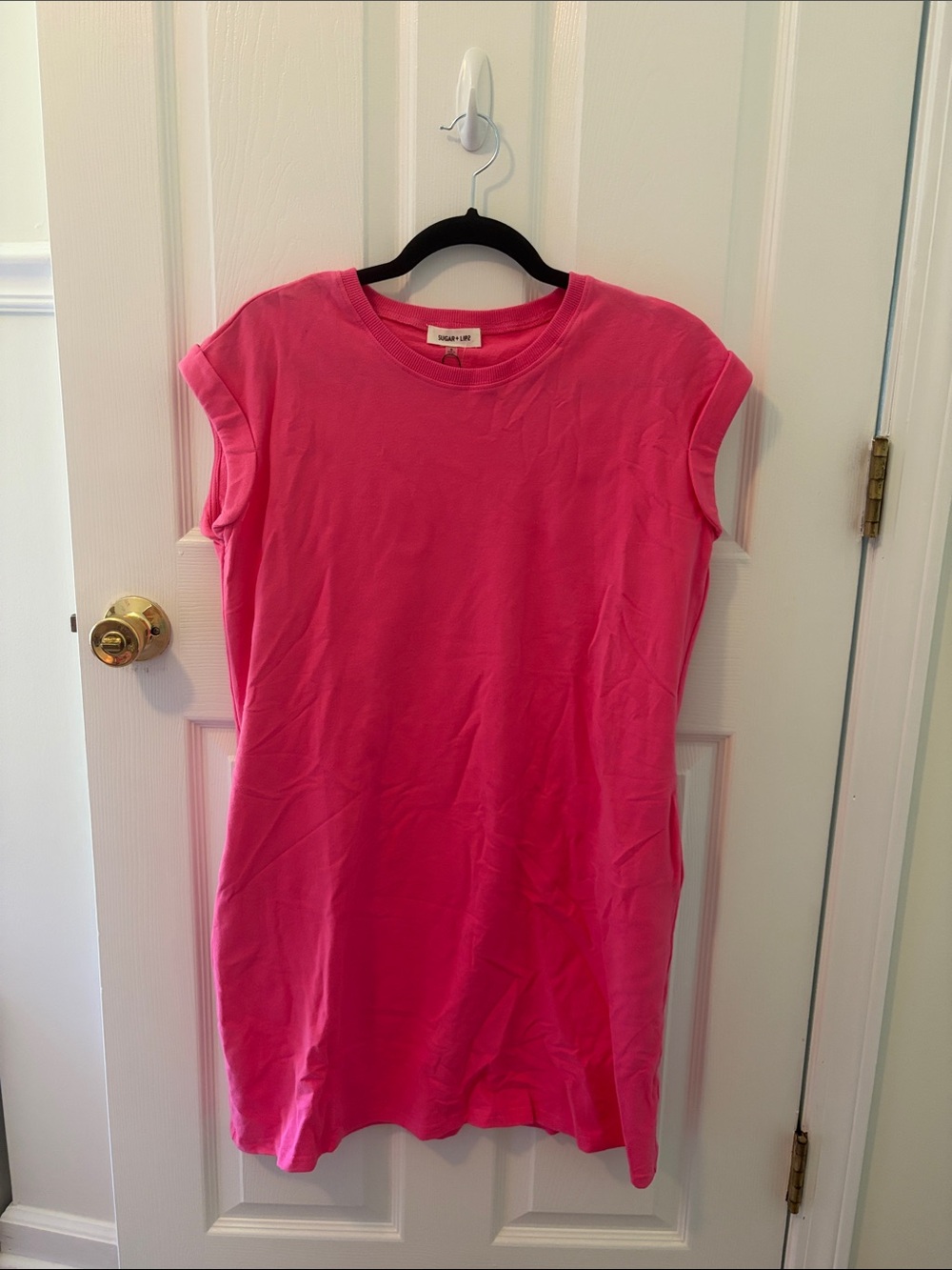 NWT Sugarlips Hot Pink T-Shirt Dress